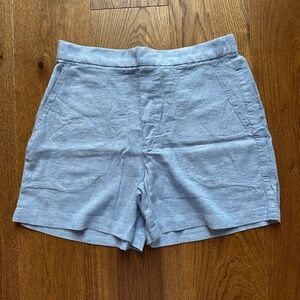 NWT Banana Republic Linen Blend Shorts, Light Blue, Medium